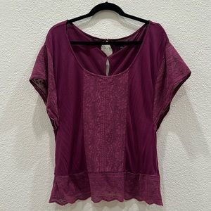 American Eagle Outfitters purple blouse size large